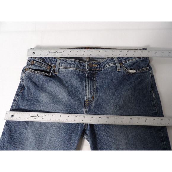 Mossimo Womens Sz 19 Premium Denim Low Rise Boot Cut Blue Jeans - Picture 10 of 14